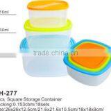 Wholesale Plastic Clear Square Storage Container With Lid thumbnail-5