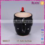 Black Rooster Ceramic Coffe Mug thumbnail-3