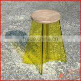 Acrylic and Wood Bar Stool thumbnail-6