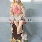 Garden Decor Reading Girl Fiberglass Statue thumbnail-1