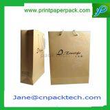 Custom Promotional Shopping Garment Fashion Packing Bags Carrier Gift Bag Kraft Paper Bag