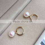 18k Gold 8-8.5mm Akoya Traditional Pearl Earrings Designs thumbnail-3