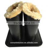 Double Head PU Leather Eyeglass Holders, Black Leather Eyeglasses Support, Eyeglass Holder Stand thumbnail-3