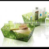 Bath Basket With Flower Design