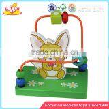 Wholesale Durable in Use Wooden Beaded Pull Car Toy for Children Pretty and Colorful Wooden Beaded Pull Car Toy W11B013 thumbnail-4