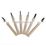 6pcs Gravers Wood Carving Lathe Steel Knife Detail Chisel Hand Woodcut Craft Tools thumbnail-2