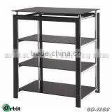 High Quality Stainless Steel and Tempered Glass tv Stand thumbnail-4