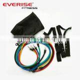 Top Exercise Resistance Tube Band Set (5 Levels )with Foam Handle ,Strap ,Carry Bag thumbnail-1