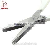 White Color Sand Polishing 5-Layers Herb Kitchen Scissors thumbnail-3