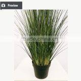 Artificial Grass Synthetic Onion Grass With Cattails Spray Fake Grass in Pot thumbnail-4