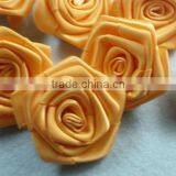 Handmade Satin Ribbon Gold Rose Flowers thumbnail-1