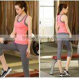 2016 Summer Nylon Blend Spandex Yoga Active Fitness Wear Set for Women, Sexy Sport Clothing Set thumbnail-2