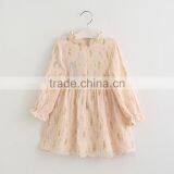 Baby's and Kids Clothing Wholesale Beautiful Girls Casual Flower Printing Ruffle Dresses thumbnail-2