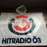 Yellow Waterproof Kids Raincoat/rain Poncho With Hood and Print thumbnail-2