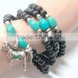 Wholesale Natural Silver Garnet Turquoise Beaded Necklace thumbnail-4