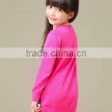 Print Letters Spring Rose Red Longth Sleeve Pullover for Girls thumbnail-2
