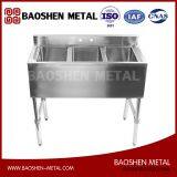 3 Compartment Stainless Steel Commercial Underbar Sink thumbnail-2
