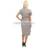 Ladies Dress Tailor Linen Dress for Cocktail Evening Party Dress thumbnail-2