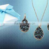 Rose Gold Plated Latest Design Party Pendantsets thumbnail-4