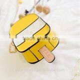 Bag 2017 Girls Shoulder Long Strip Bag Yellow Ice Cream Designer Bag thumbnail-5