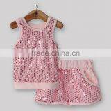 Boutique Soft Baby Clothes Girls Summer Outfits Kids Floral Patterns Top And Yellow Cute Bloomers Children Set thumbnail-4