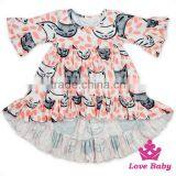 2017 New Children Clothing Dress Short Front Long Back New Model Girl Dress Kids Frock Designs thumbnail-2