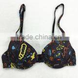 Young Sexy Lady Very Hot Printing Padded Bra New Design OEM Facory thumbnail-2