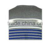 ISO9001/BSCI Manufature Blue V-neck Striped Design Wool Sweater thumbnail-6