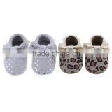 Leopard Pattern Printed Leather Baby Moccains, Printed Leather Baby Moccains thumbnail-3
