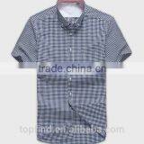 Custom Style Cotton no Pocket Short Sleeve Plaids & Check Men Shirt thumbnail-1