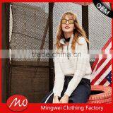 Most Popular New Design Woman Merino Wool Bomber Blank Jacket Sweater With Zipper thumbnail-1