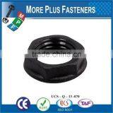 Made in Taiwan Black Domed Hexagonal Natural Finish Nylon Jam Plastic Jam Wing Nut thumbnail-5