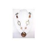 Handcrafted Jewelry Circular Glass Pendants Necklaces In Engagement