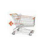 210L Large Wire Metal Supermarket Grocery Shopping Cart Zinc Plated thumbnail-1