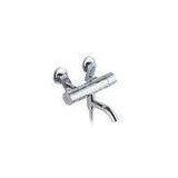 Modern Chromed Brass Thermostatic Shower Taps Double Hole Water Faucet