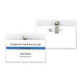 Transparet Clear customer landscape model PVC ID card, Conference Name Badge Holders 30312