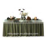 Table Skirts With Top Cover and 100% Polyester Table Skirts Cover Tabel Linen