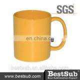 JS Coatings Sublimation Mugs 11oz Full Yellow Color Mug B11Q-Y thumbnail-2