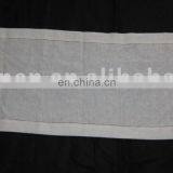 100% pure white linen table runner with ladder hemstitch