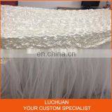 New Arrival Hot Wedding Decorative Ruffled Curly Willow Table Skirt thumbnail-4