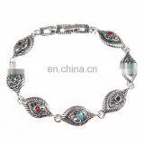 2017 Fashion Retro Jewelry Colorful Resin Crystal Gemstone Bracelet thumbnail-1