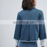 Denim Jacket Womens Fashion Jacket Denim Jackets for Lady thumbnail-2