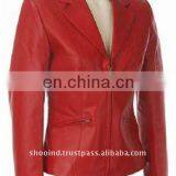 (Super Deal) Leather Ladies Fashion Jacket thumbnail-1