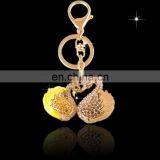 Wholesale Promotional Cheap Fashion Decorative Metal Rhinestone Crystal Valentine Swan Couple Key Chain MCA-0062 thumbnail-1