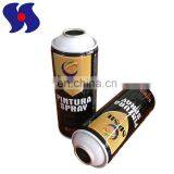 Portable Size Diameter 65mm Spray Paint Metal Can/Aerosol Tinplate Can With White Cone and Dome