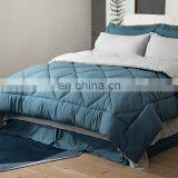China Luxury Machine Washable Microfiber Solid Color King Bed Comforter Set thumbnail-3