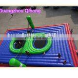 Outdoor Movable Inflatable Volleyball Court With Jump Trampoline for Adults thumbnail-2