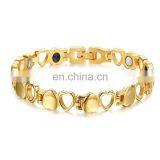 Heart Style Arthritis Bangle Adjustable Titanium Magnetic Bracelet for Women thumbnail-3