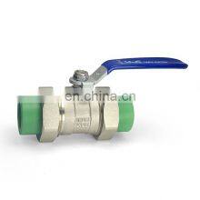NSF372 WRAS Watermark UL FM Arrpoved Brass 25*25 PVC Ball Valve thumbnail-1
