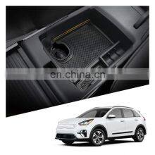 Interior Accessories Parts Silicone Armrest Rest Storage Box Center Control Console Organizer Tray For Kia Niro EV